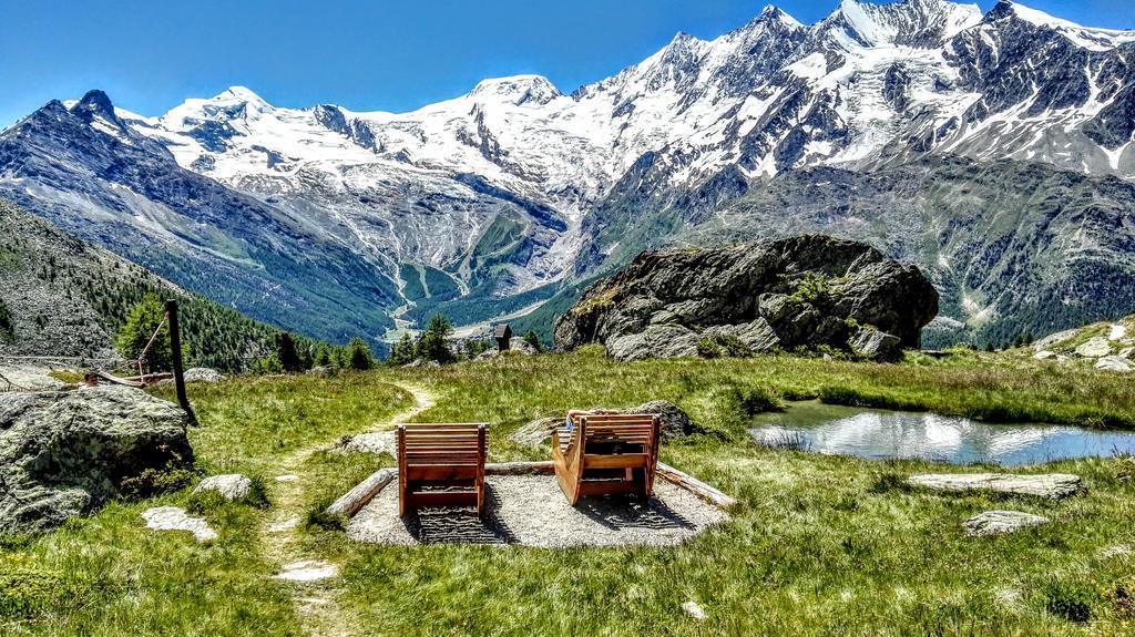 Haus Kandahar Saas-Fee Bagian luar foto